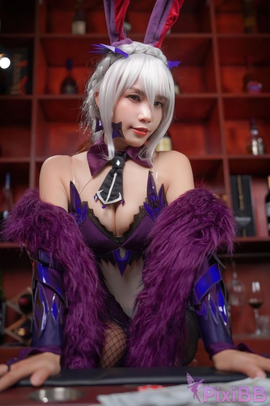 Cosplayer Neko Weiwei FGO Black Gun Dumb Bunny Girl PixiBB.COM 011