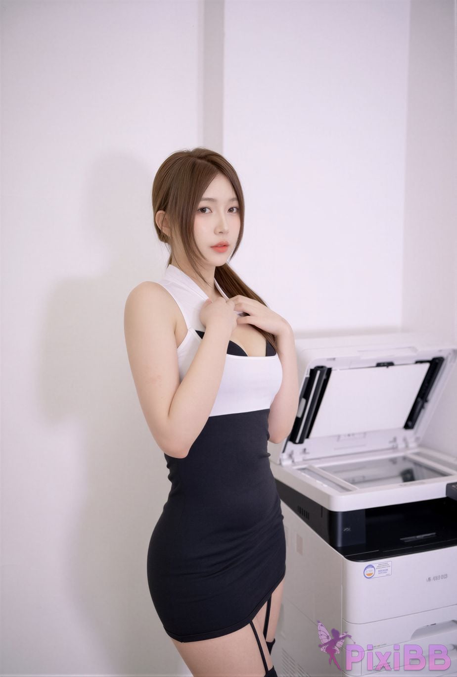 AI Enhanced AIRPLANETIME Juwoo With A New Employee of The Company PixiBB.COM 071
