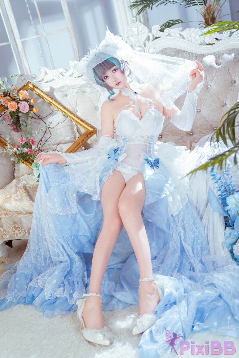Cosplayer Meow acridine cheshire wedding dress PixiBB.COM 002