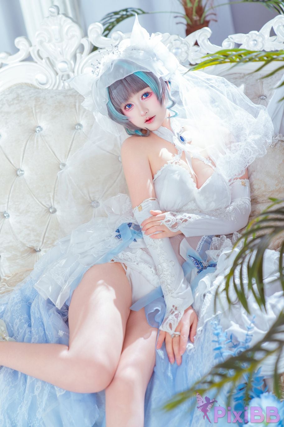 Cosplayer Meow acridine cheshire wedding dress PixiBB.COM 003