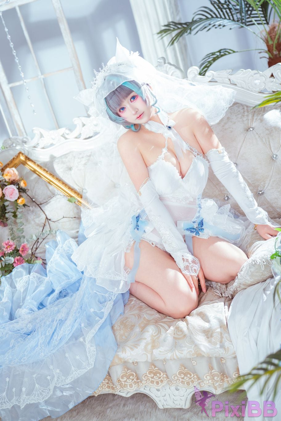 Cosplayer Meow acridine cheshire wedding dress PixiBB.COM 006