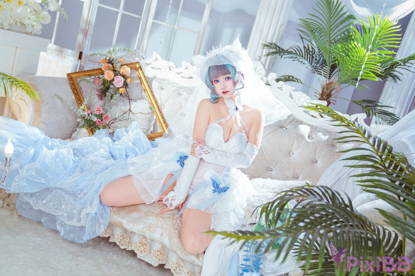 Cosplayer Meow acridine cheshire wedding dress PixiBB.COM 007