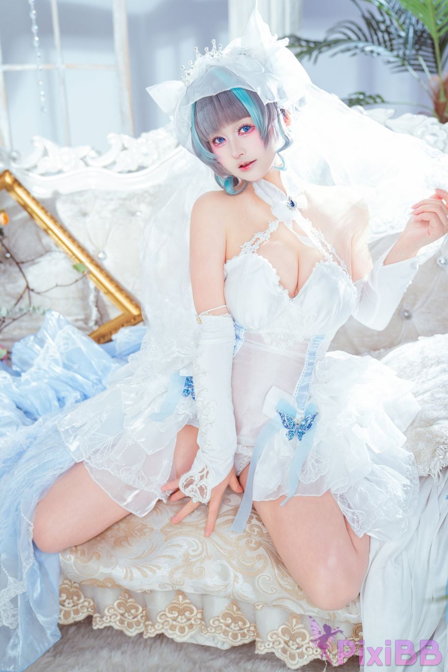 Cosplayer Meow acridine cheshire wedding dress PixiBB.COM 008
