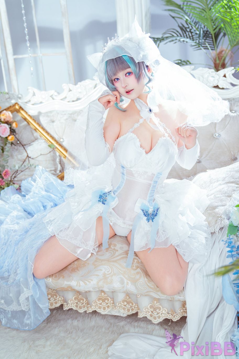 Cosplayer Meow acridine cheshire wedding dress PixiBB.COM 009