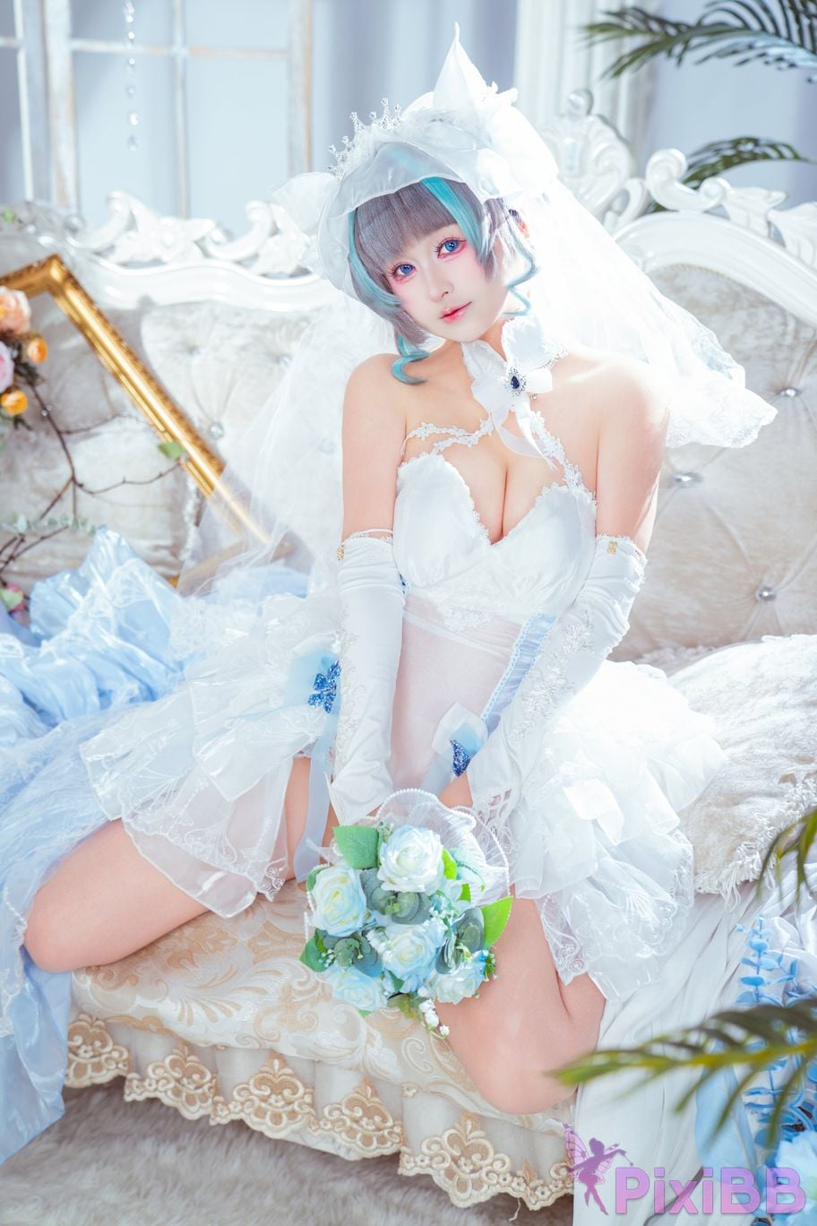 Cosplayer Meow acridine cheshire wedding dress PixiBB.COM 010