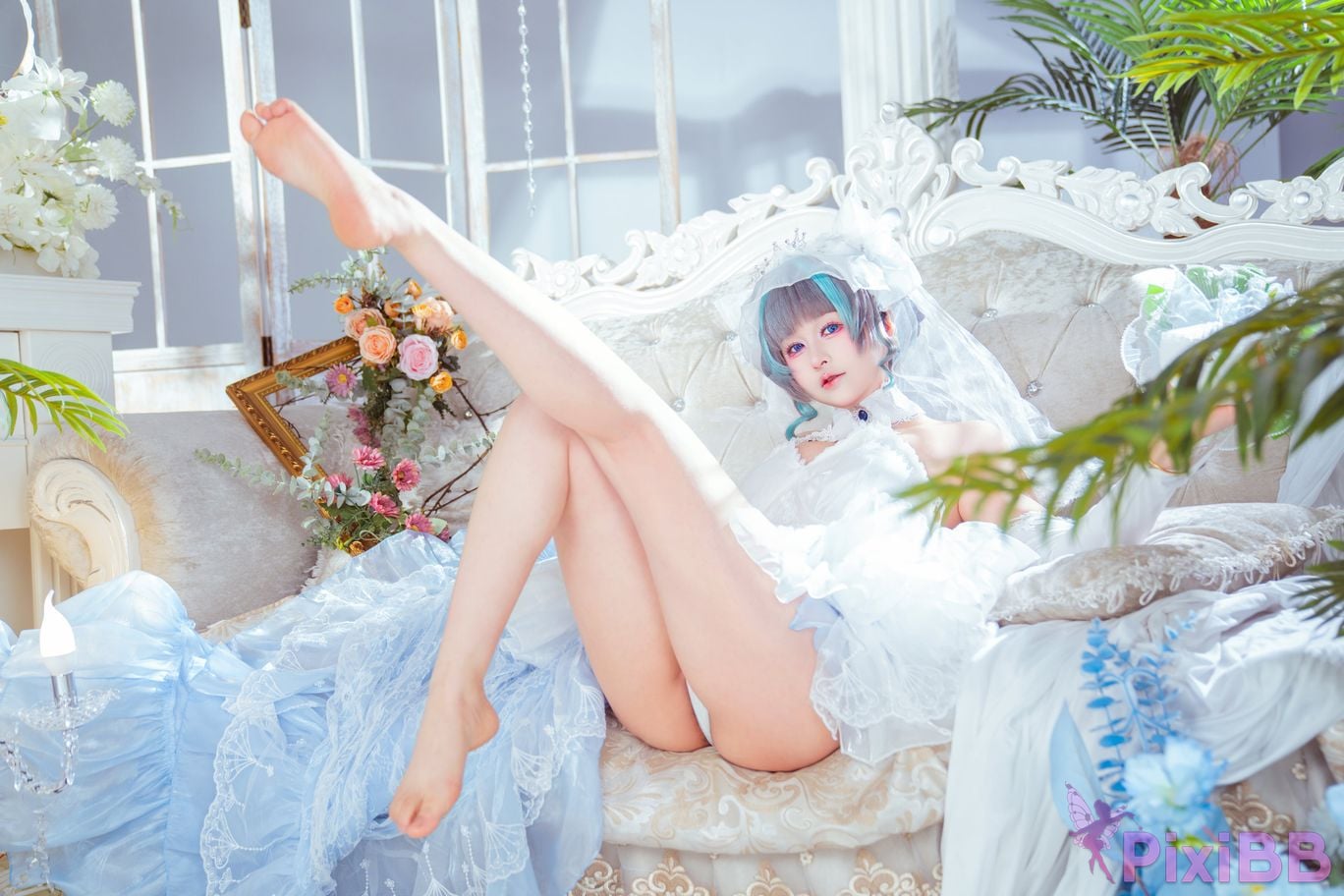 Cosplayer Meow acridine cheshire wedding dress PixiBB.COM 011