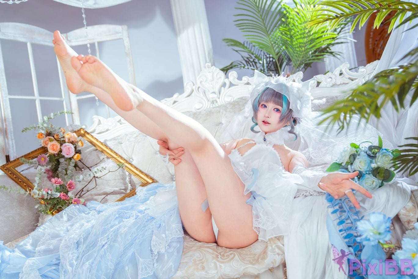Cosplayer Meow acridine cheshire wedding dress PixiBB.COM 013