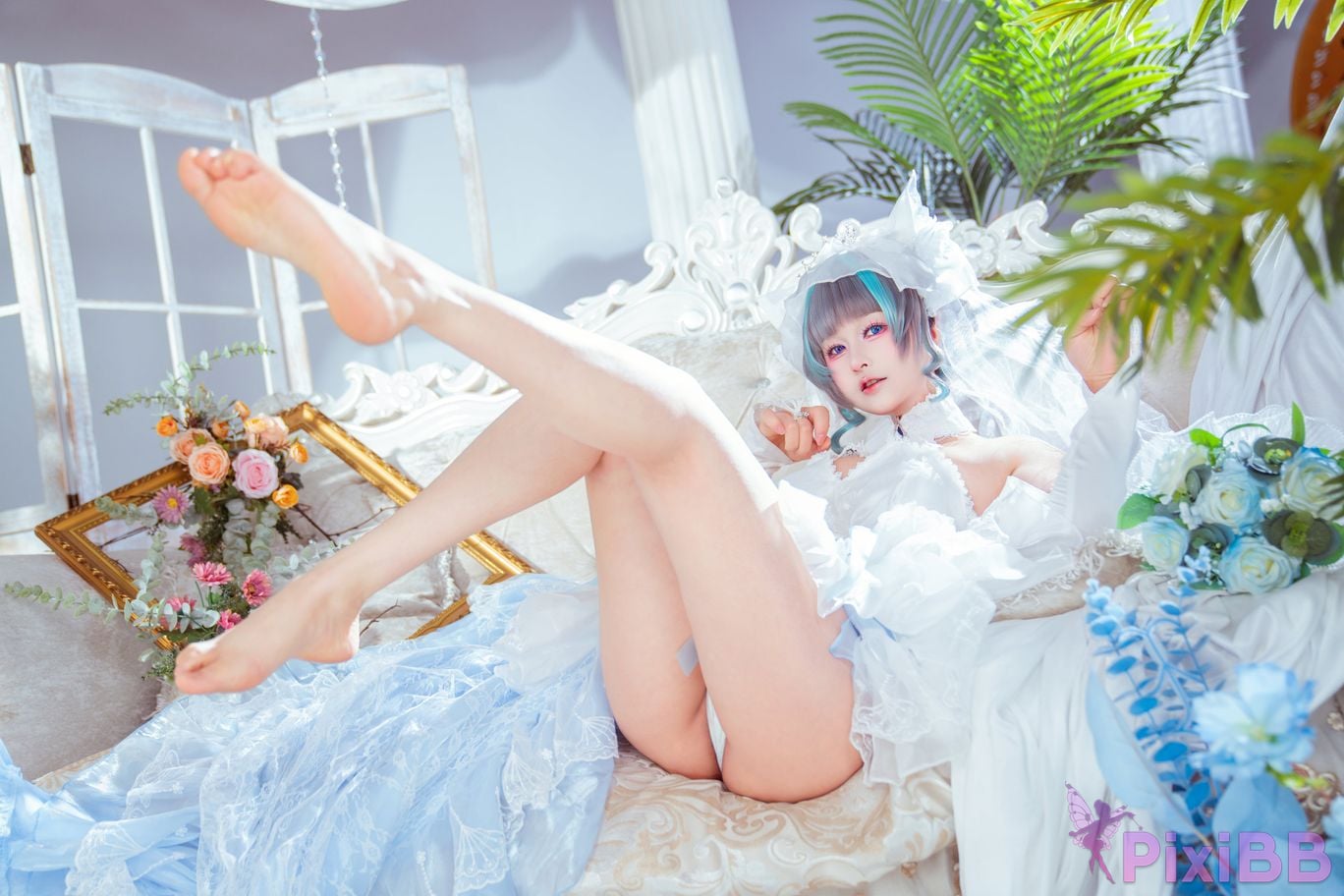 Cosplayer Meow acridine cheshire wedding dress PixiBB.COM 014
