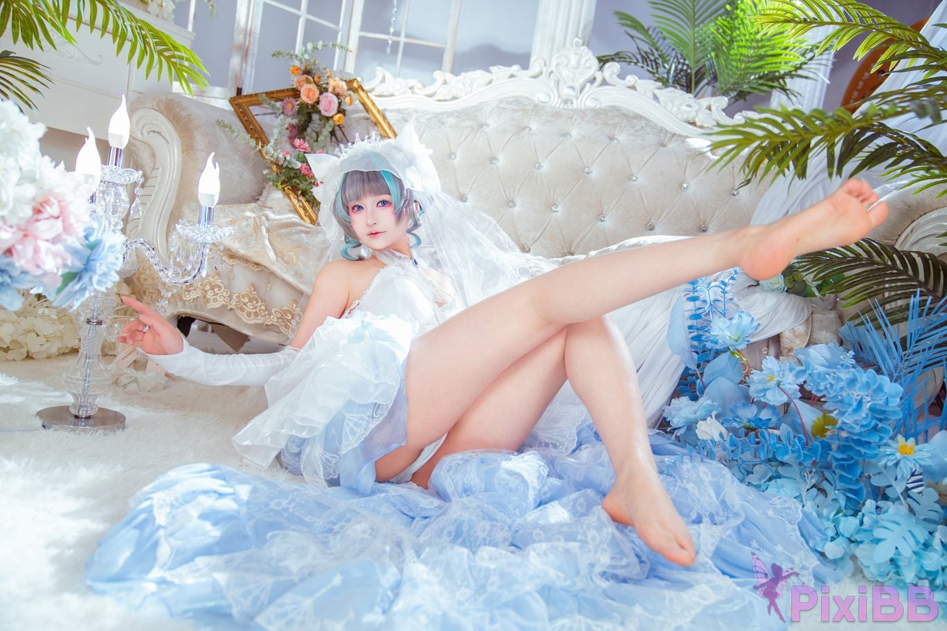 Cosplayer Meow acridine cheshire wedding dress PixiBB.COM 017