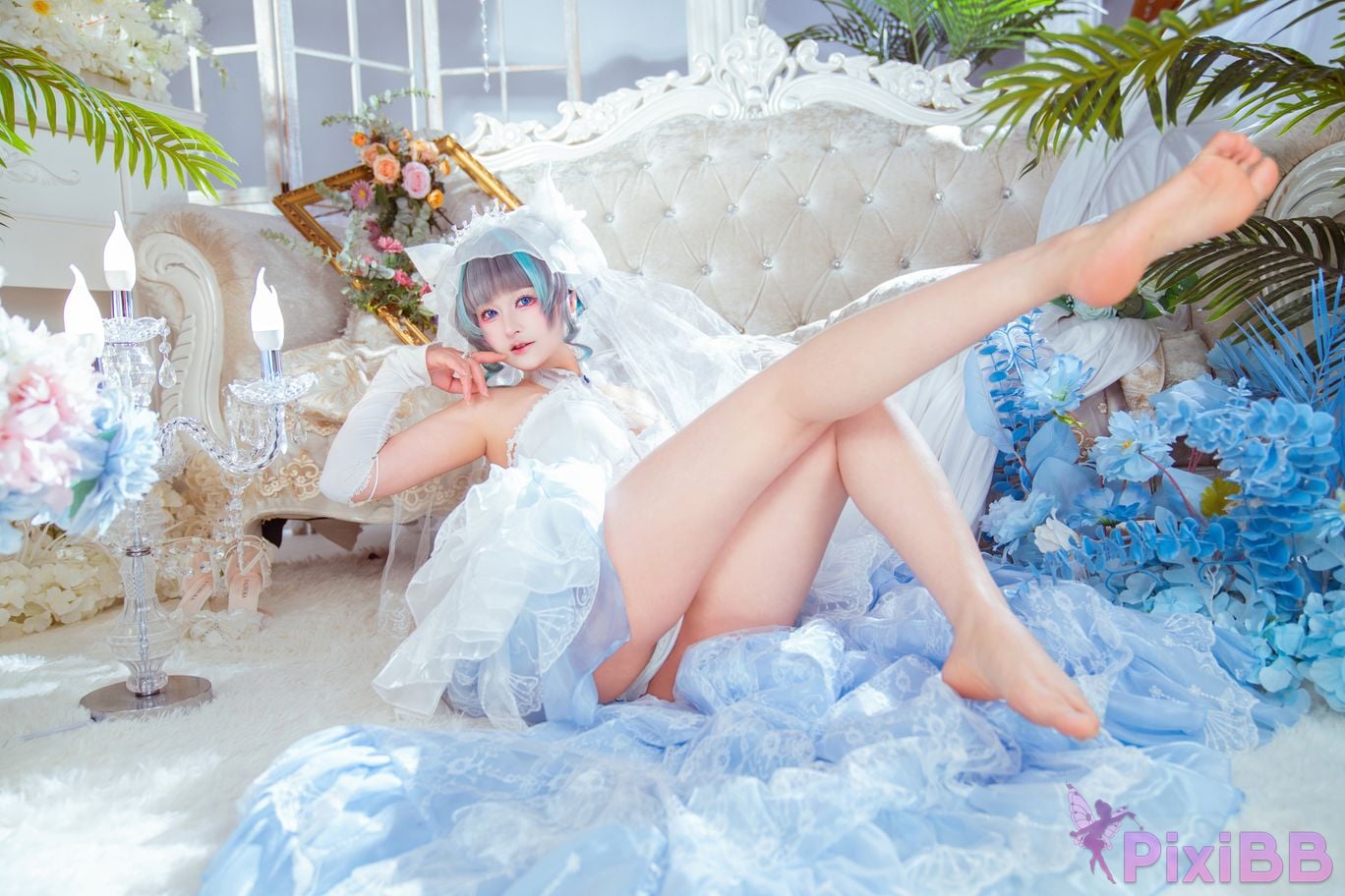 Cosplayer Meow acridine cheshire wedding dress PixiBB.COM 018