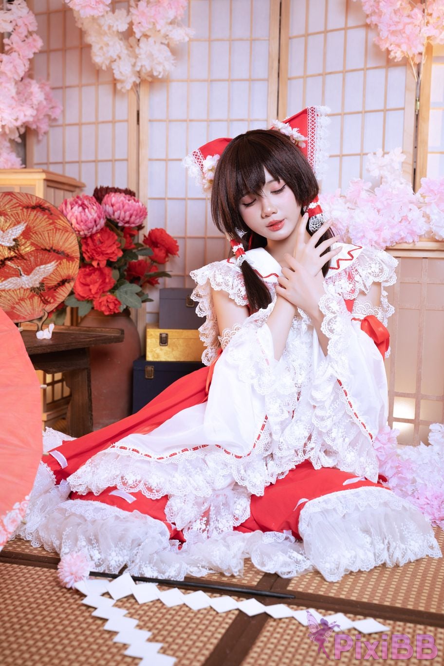 Coser PoppaChan Reimu Hakurei PixiBB.COM 008