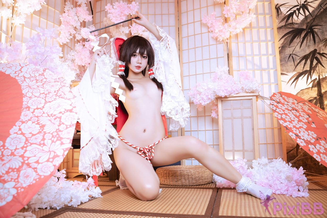 Coser PoppaChan Reimu Hakurei PixiBB.COM 028